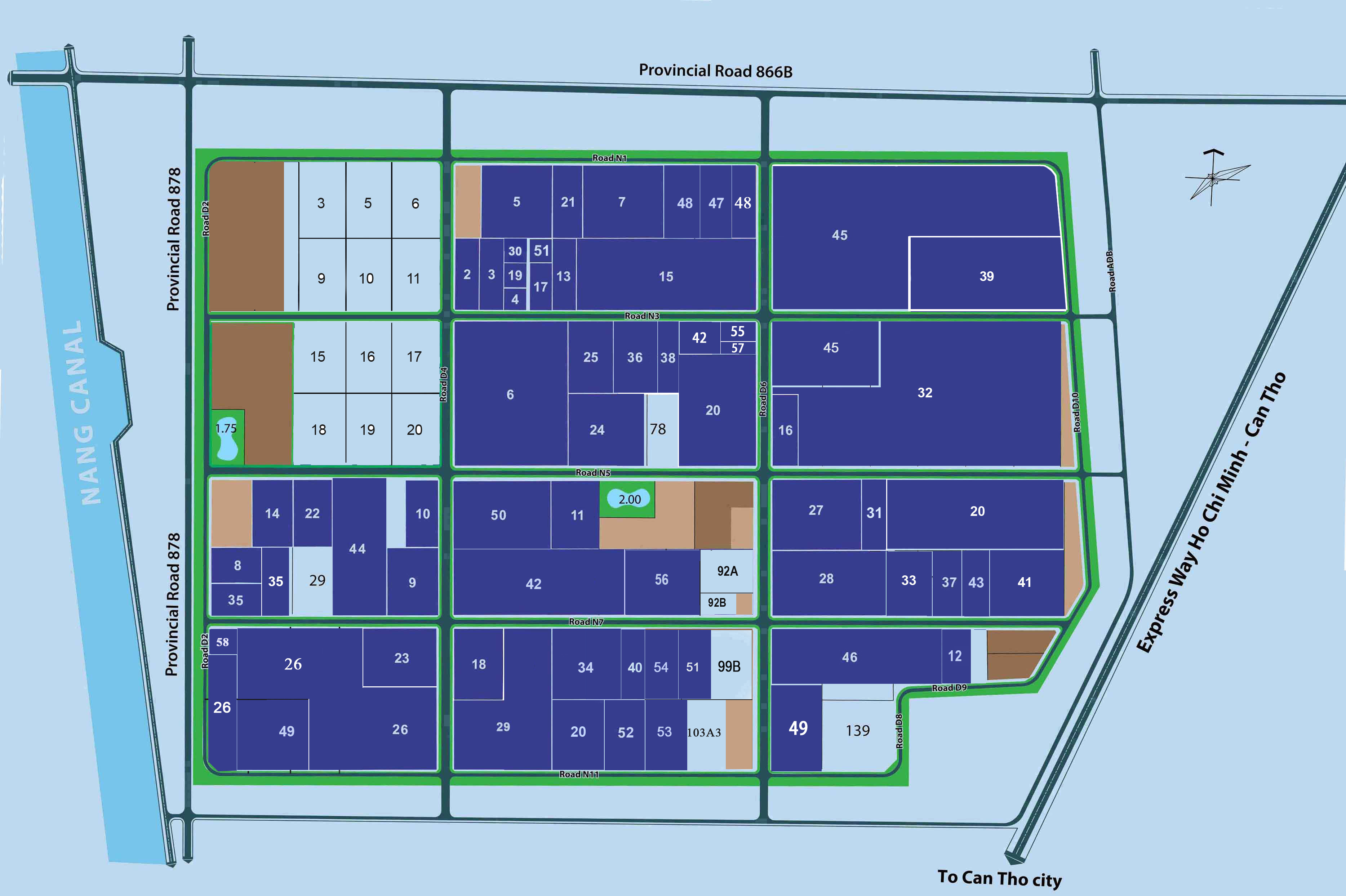 Map of factories